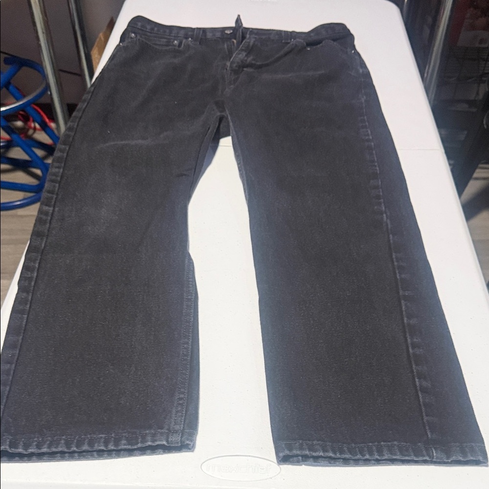 Levi's Black Denim Jeans 505 W34 L30